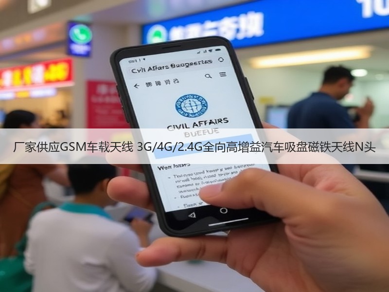 厂家供应GSM车载天线 3G/4G/2.4G全向高增益汽车吸盘磁铁天线N头