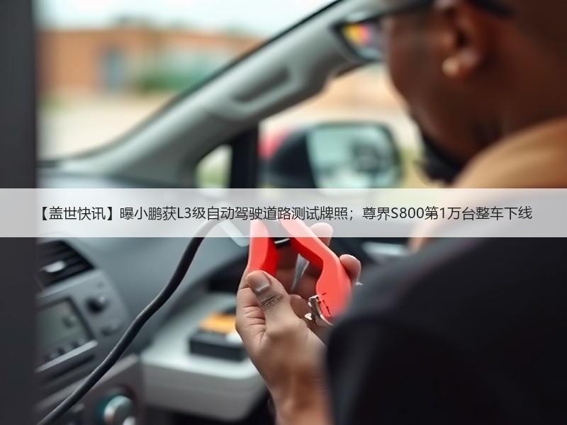 【盖世快讯】曝小鹏获L3级自动驾驶道路测试牌照；尊界S800第1万台整车下线