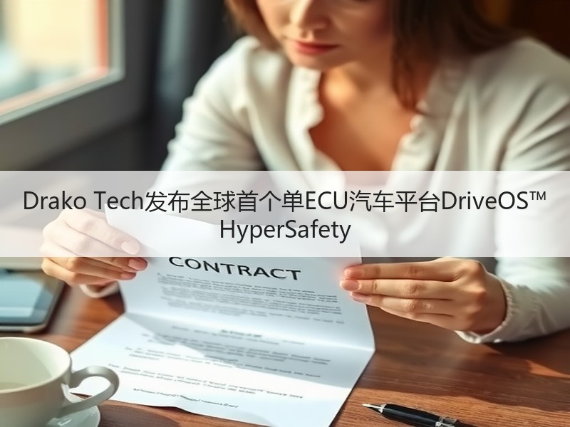 Drako Tech发布全球首个单ECU汽车平台DriveOS™ HyperSafety