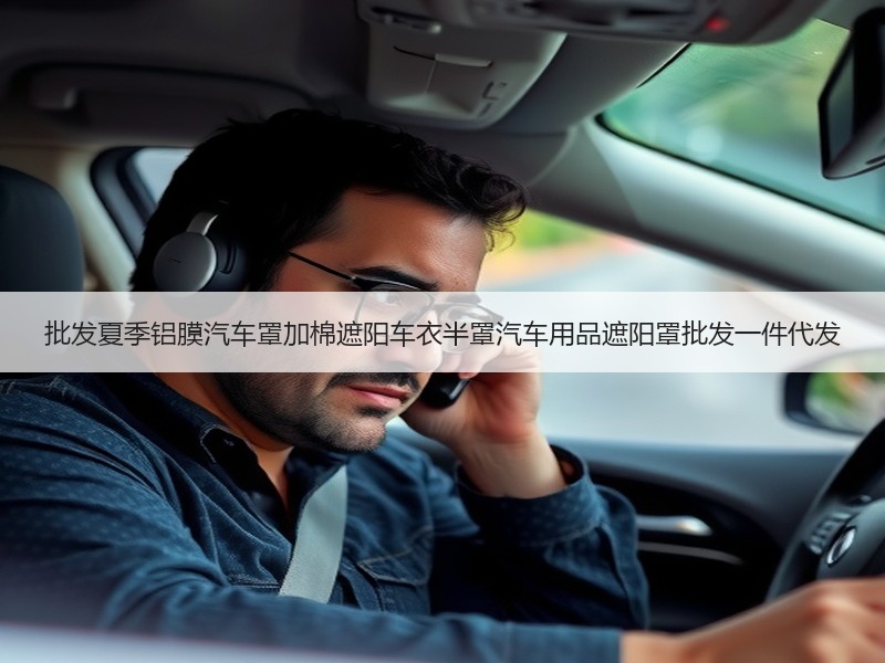 批发夏季铝膜汽车罩加棉遮阳车衣半罩汽车用品遮阳罩批发一件代发