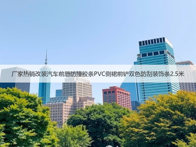 厂家热销改装汽车前唇防撞胶条PVC侧裙前铲双色防刮装饰条2.5米