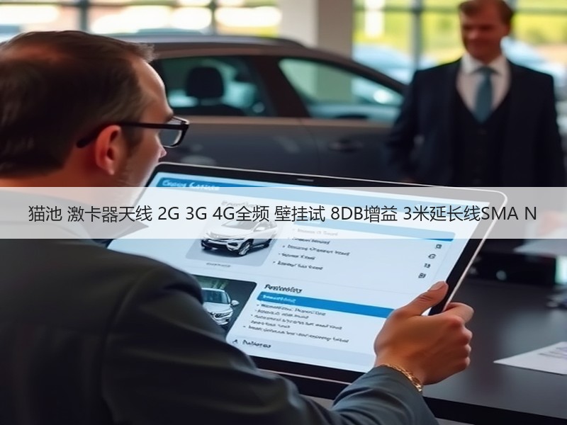 猫池 激卡器天线 2G 3G 4G全频 壁挂试 8DB增益 3米延长线SMA N