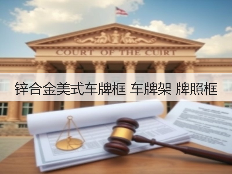 锌合金美式车牌框 车牌架 牌照框