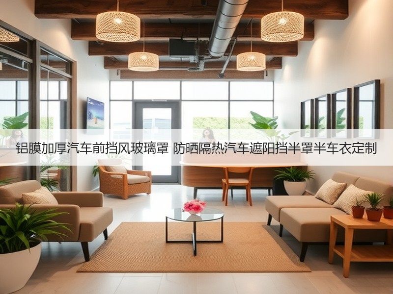 铝膜加厚汽车前挡风玻璃罩 防晒隔热汽车遮阳挡半罩半车衣定制