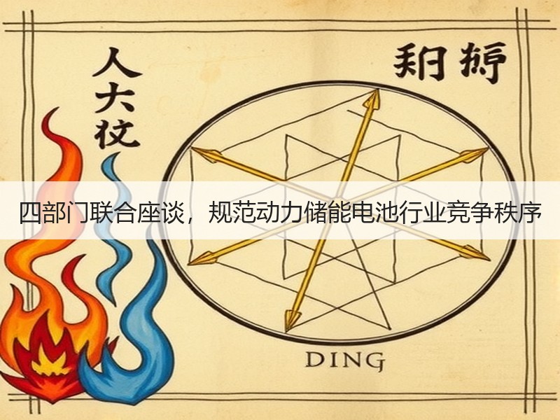 四部门联合座谈，规范动力储能电池行业竞争秩序
