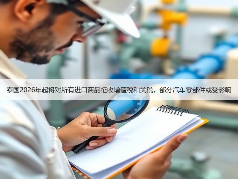 泰国2026年起将对所有进口商品征收增值税和关税，部分汽车零部件或受影响