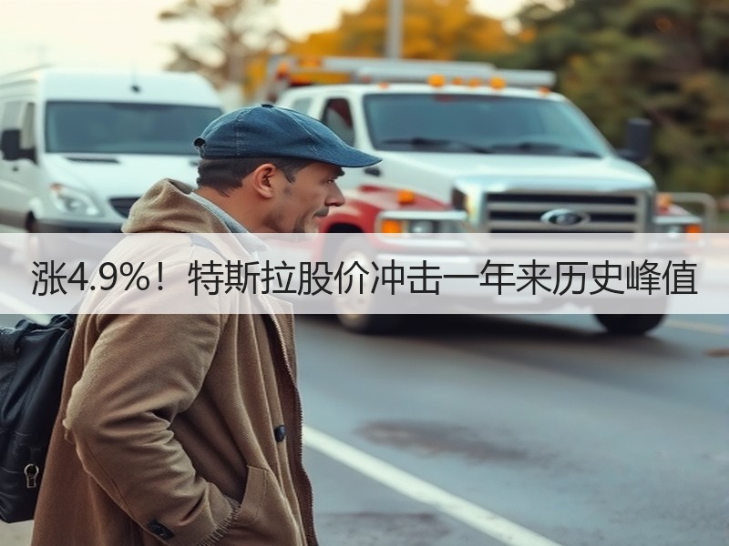 涨4.9%！特斯拉股价冲击一年来历史峰值