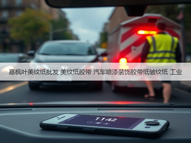 嘉枫叶美纹纸批发 美纹纸胶带 汽车喷漆装饰胶带纸皱纹纸 工业
