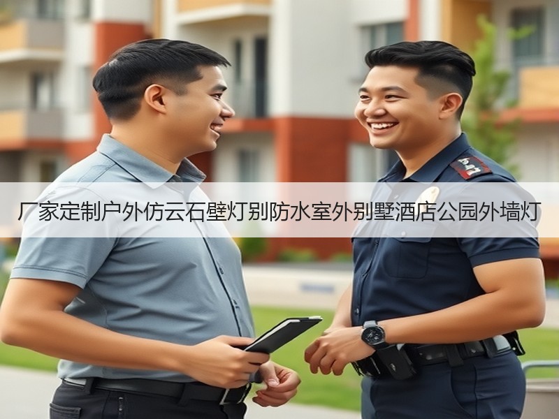 厂家定制户外仿云石壁灯别防水室外别墅酒店公园外墙灯