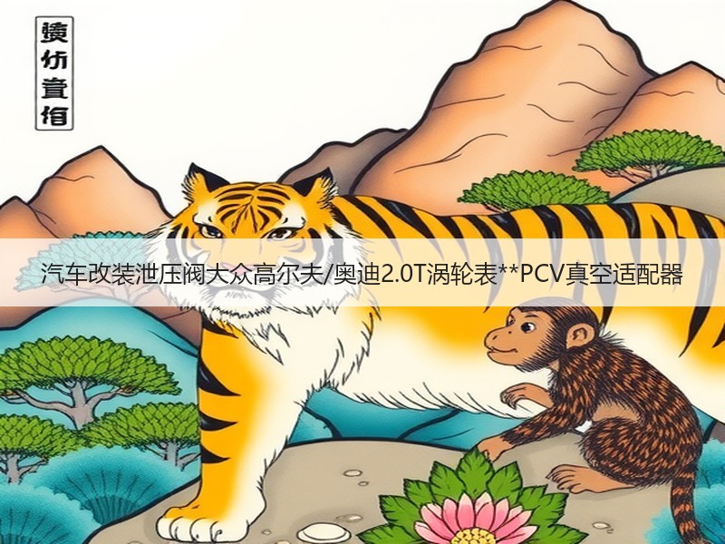 汽车改装泄压阀大众高尔夫/奥迪2.0T涡轮表**PCV真空适配器