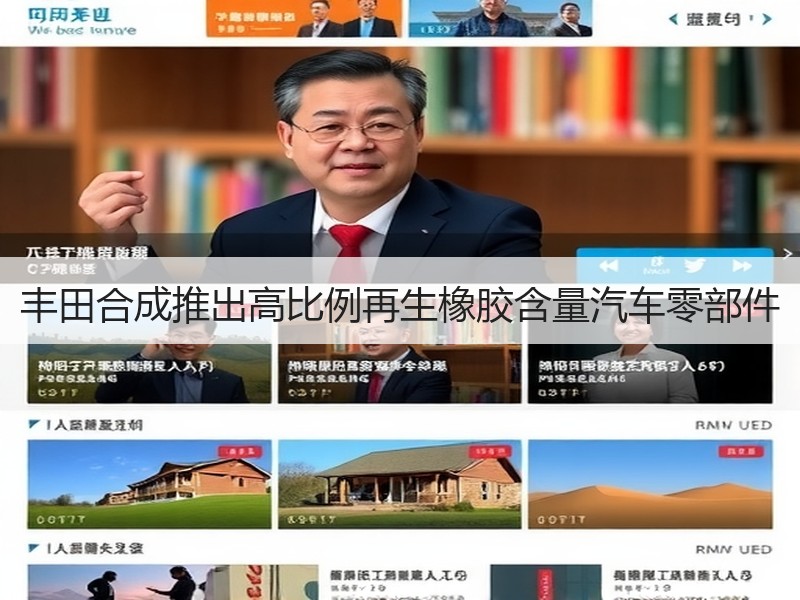丰田合成推出高比例再生橡胶含量汽车零部件
