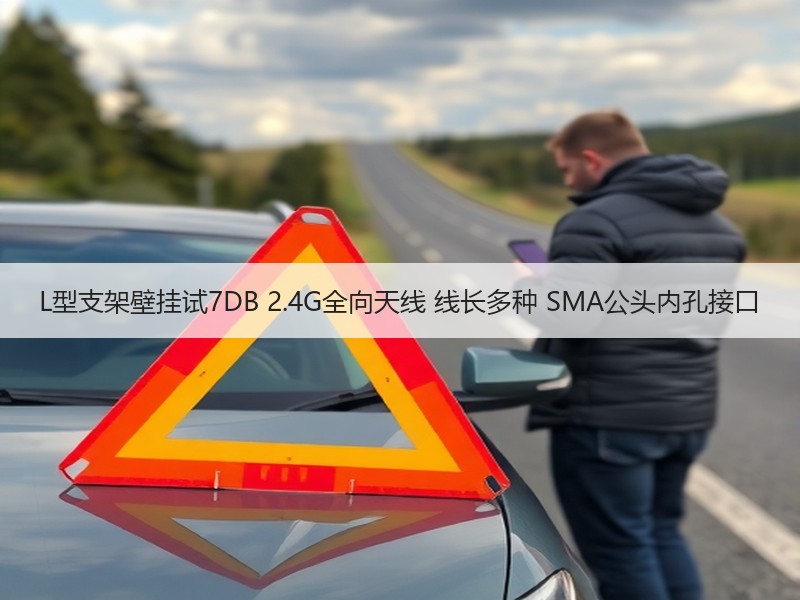 L型支架壁挂试7DB 2.4G全向天线 线长多种 SMA公头内孔接口