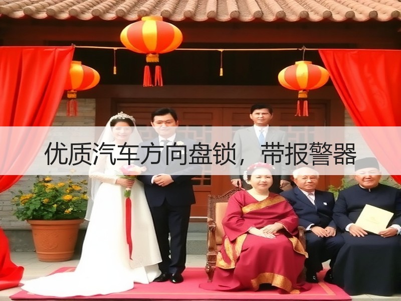 优质汽车方向盘锁，带报警器