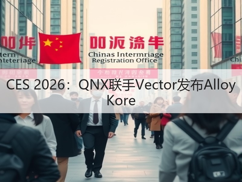CES 2026：QNX联手Vector发布Alloy Kore