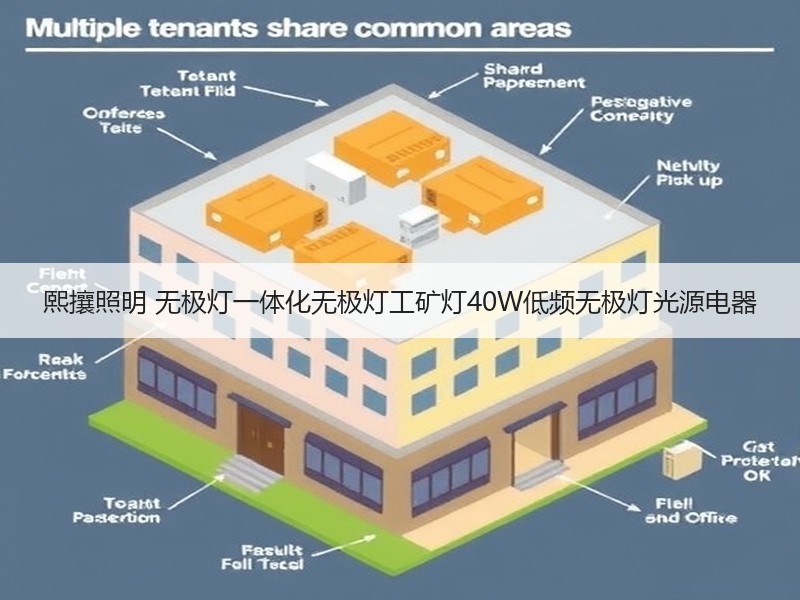 熙攘照明 无极灯一体化无极灯工矿灯40W低频无极灯光源电器